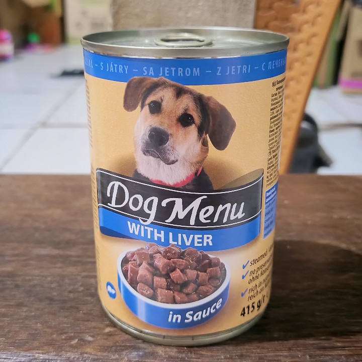 Makanan Anjing Dog Menue With Liver In Sauce 415G Wet Food