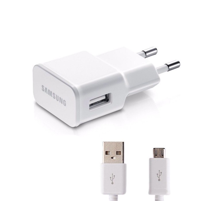 Travel Charger Samsung Note 4 S7 Original 100% USB Micro Super Fast Charging OCEANMART Aksesoris HP OCEAN MART