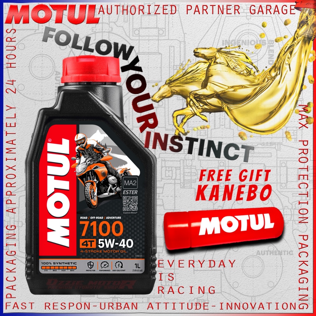 MOTUL 7100 4T 1L 5W40 OLI MOTOR IMPORT ORIGINAL