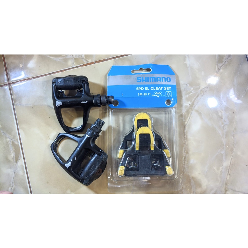 Pedal Cleat Shimano R540, Pedal Road Bike, PRELOVED (Second) Siap Pakai