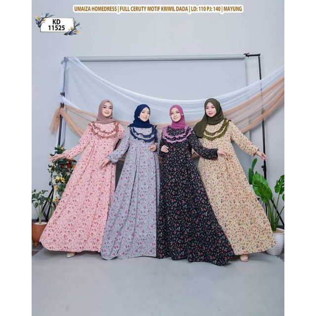 Gamis Ceruty bunga
