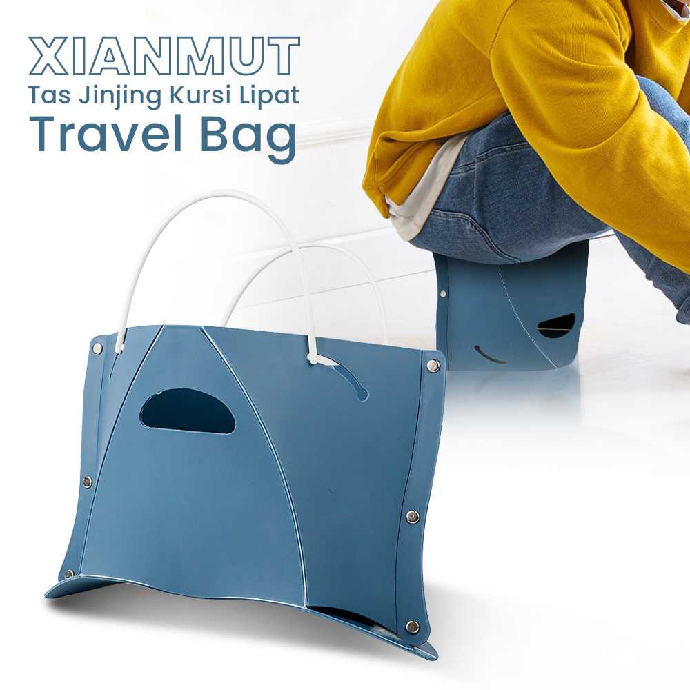 (BISA COD) FTIHSHP XIANMUt Tas Jinjing Kursi Lipat Travel Foldable Plastic Bench Bag - B3054