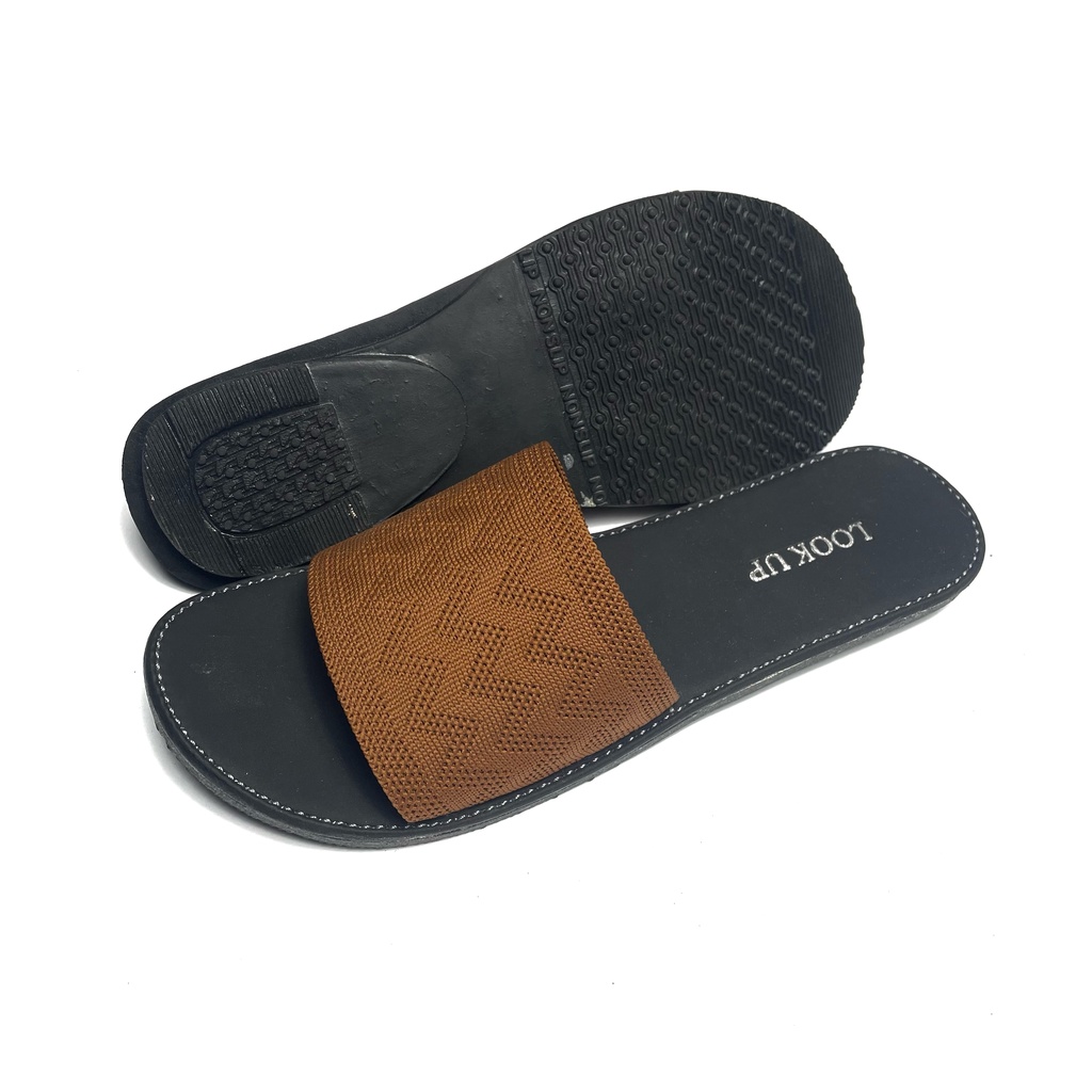 Look Up - Sandal Wanita Cyra / Sandal Selop Wanita Non Slip / Sandal Rajut Import - CYRA