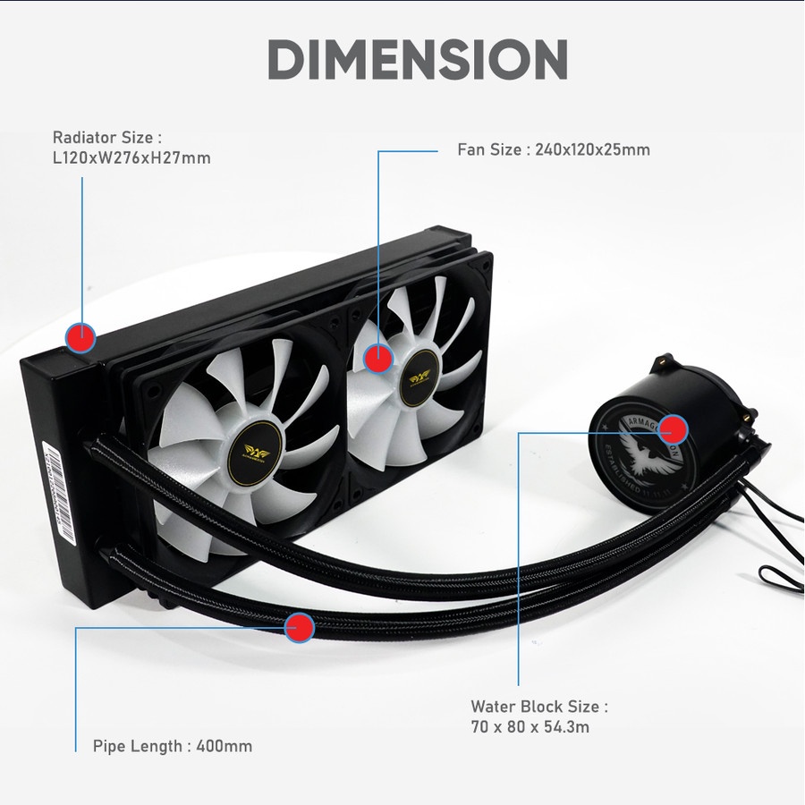 Fan Armaggeddon TESSERAXX DEEP FREEZE PRO 240 - DEEP FREEZE 240