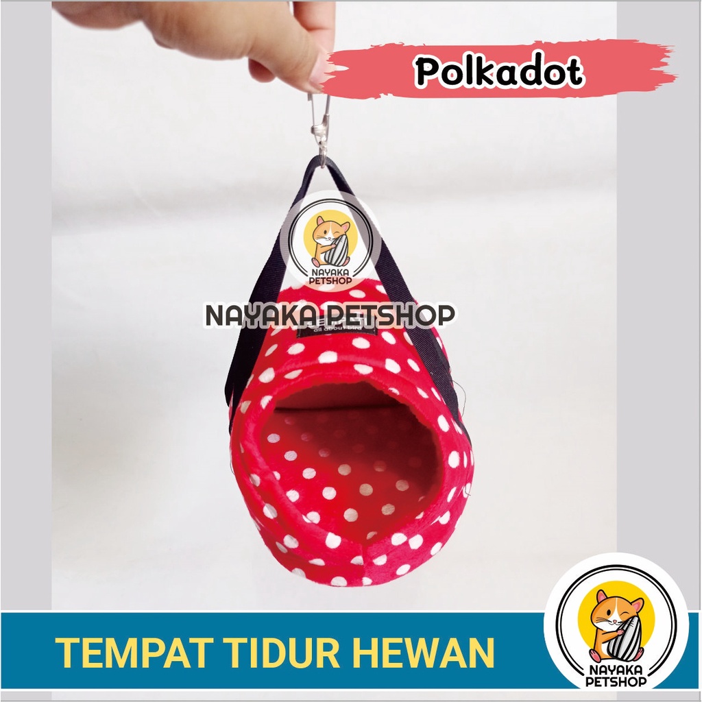 Kasur Hamster Hanging Pouch Sugar Glider Hiding Sleeping Pouch Ranjang Landak Mini Tempat Tidur Bed Tupai Hewan