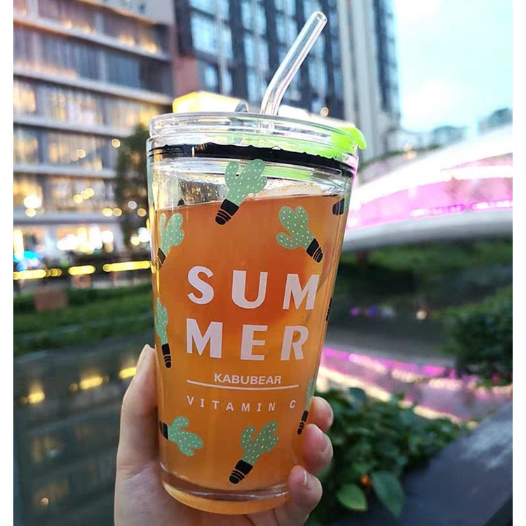 Gelas Minum Anak Susu Jus Air / Mug Tumbler Lucu GRATIS SEDOTAN / gelas ukur