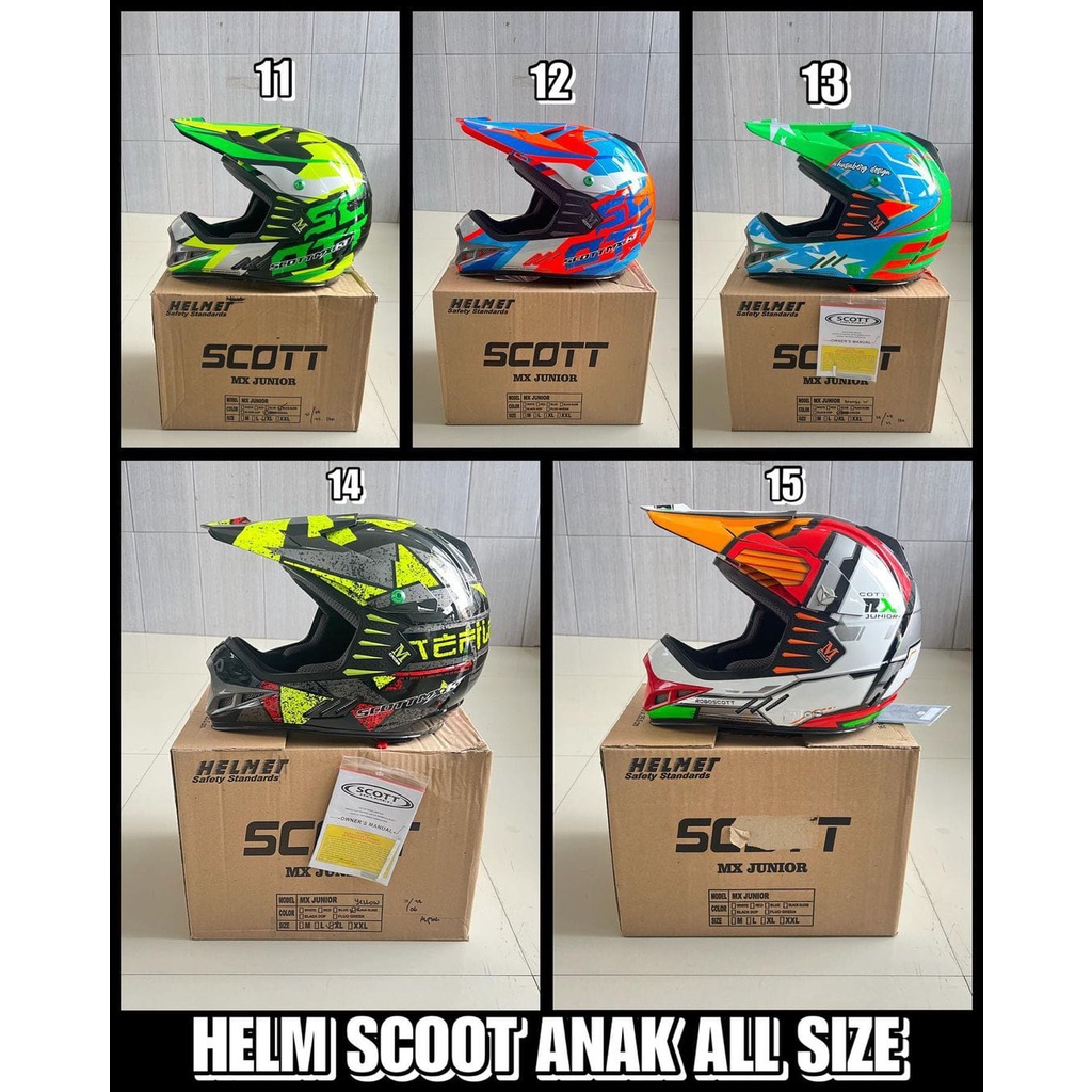 Helm Cross Anak Scott Trail Adventure MX K1
