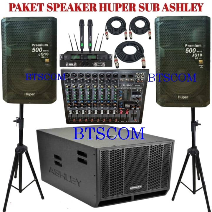 PAKET OUTDOOR SPEAKER HUPER SUBWOOFER ASHLEY ORIGINAL