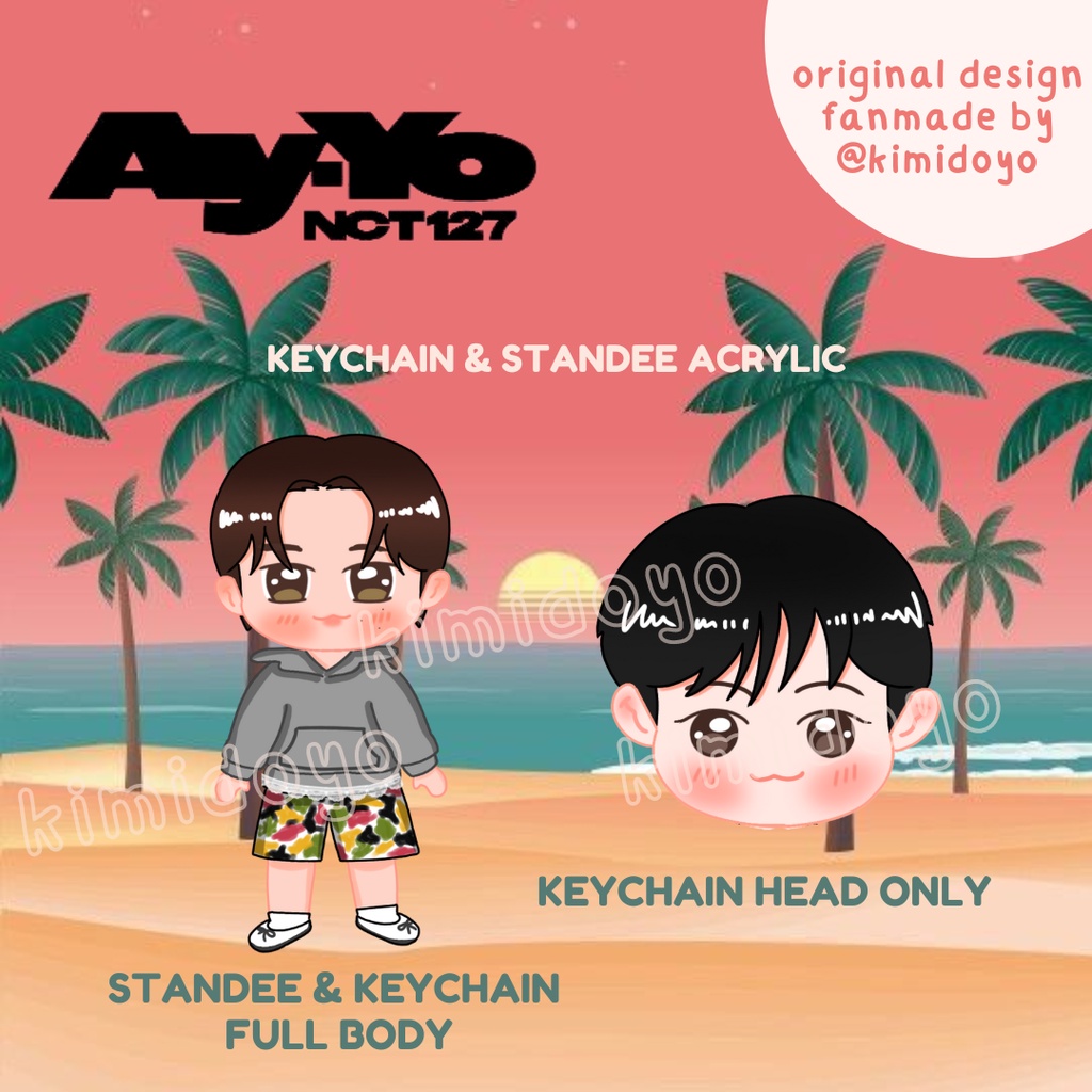 [PO] KEYCHAIN STANDEE ACRYLIC NCT 12*7 AY-YO AYYO KPOP NCTZEN GANTUNGAN KUNCI