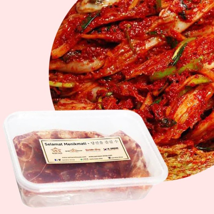 

Kimchi Sawi Fresh 500Gr Samwon Makanan Korea