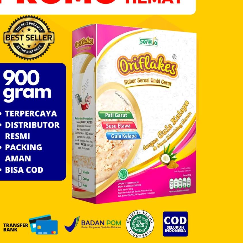 

➵ ORIFLAKES GASTRO-ORIGINAL Sereal Umbi Garut 900gram ℮