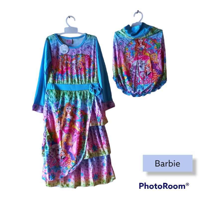 gamis import barbie setelan gamis dan jilbab anak