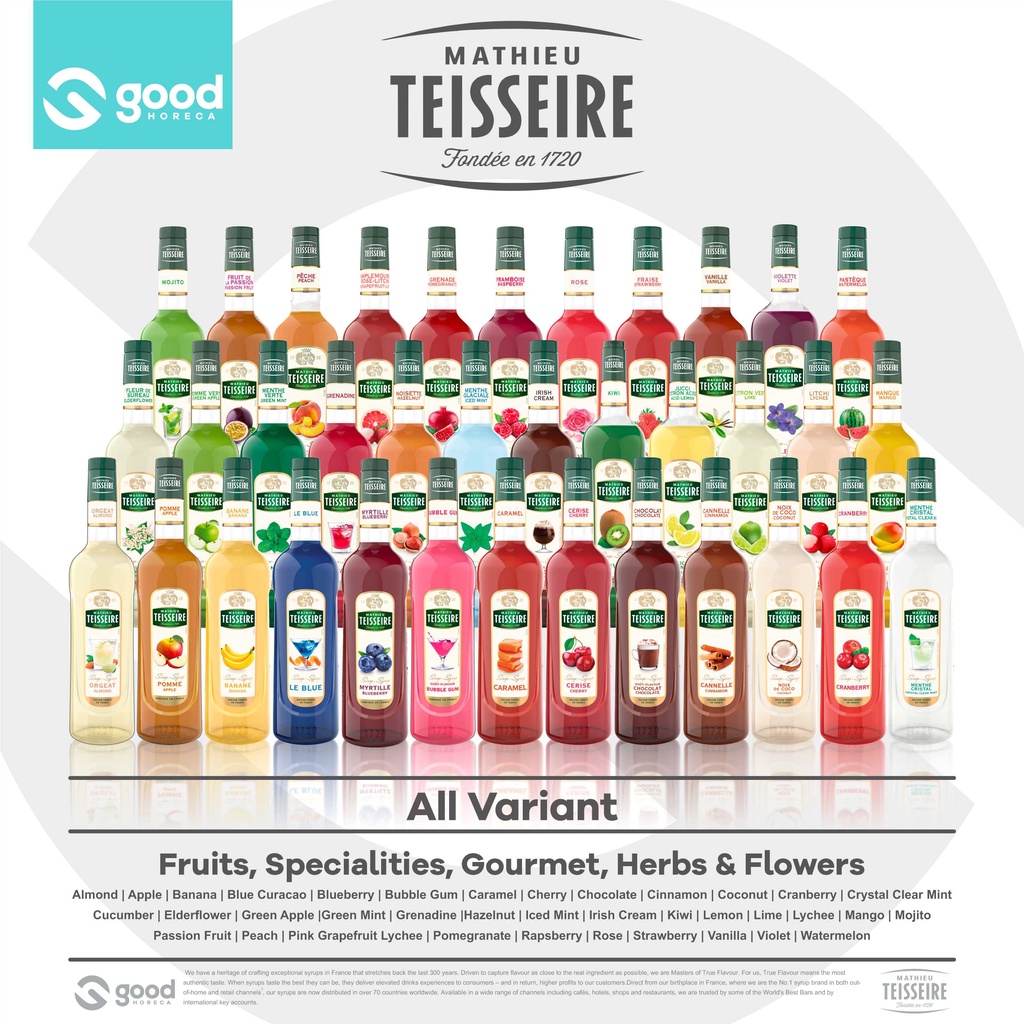 

TEISSEIRE SYRUP ALL VARIANT