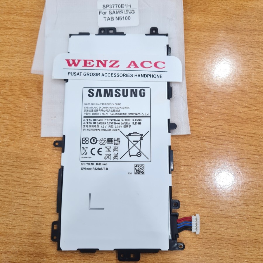 Baterai Battery Batre Samsung Note 8.0 Note 8 N5100 GT-N5100 SP3770E1H Original
