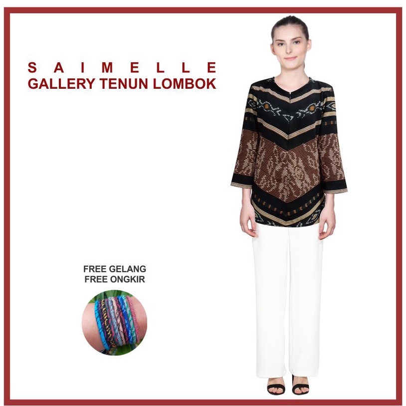 BLOUSE TENUN IKAT LOMBOK by SAIMELLE gallery tenun Lombok
