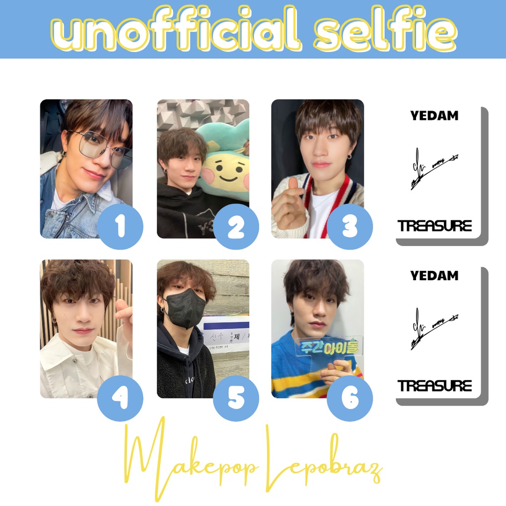 [PART 1] [MIN. 3 PC] TREASURE UNOFFICIAL SELFIE - BOYFRIENDABLE PC HYUNSUK JIHOON MASHIHO JAEHYUK JEONGWOO YEDAM