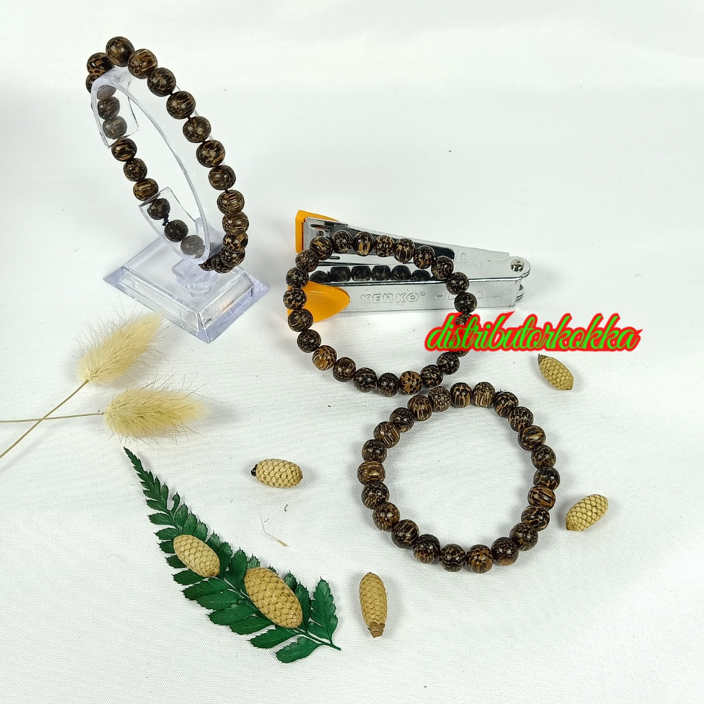 gelang kayu liwung macan ukuran 8mm