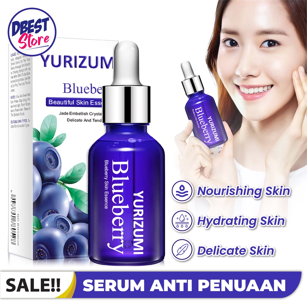 DBEST - YURIZUMI SERUM WONDER ESSENCE BLUBERRY MEREMAJAKAN KULIT/ MENCEGAH PENUAAN DINI