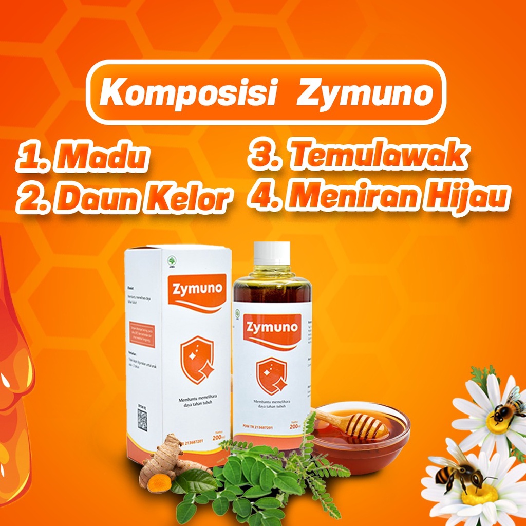 Zymuno – Vitamin Herbal Tingkatkan Daya Tahan Tubuh Imunoterapi Kanker Jaga Kesehatan Tubuh Bantu Percepat Penyembuhan Penyakit Cegah Flu Demam dan Batuk Masalah Pencernaan 200ml