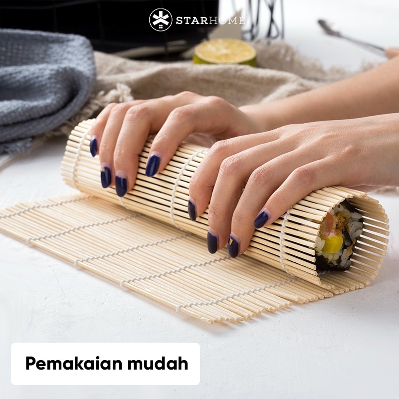 Cetakan Sushi Tikar Gulungan Sushi Gulungan Bambu Sushi Alas Gulung Sushi