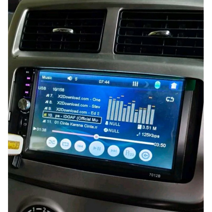 head unit tape dobledin mobil 7in universal layar HD premium