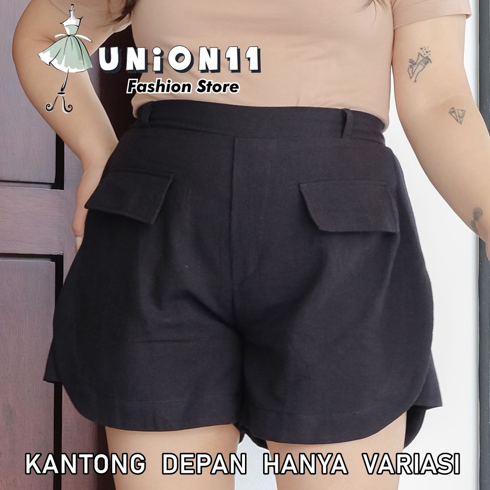 UNION11 - JUMBO HOT PANTS WANITA / CELANA JUMBO WANITA / CELANA PENDEK WANITA MUAT BB 85 KG