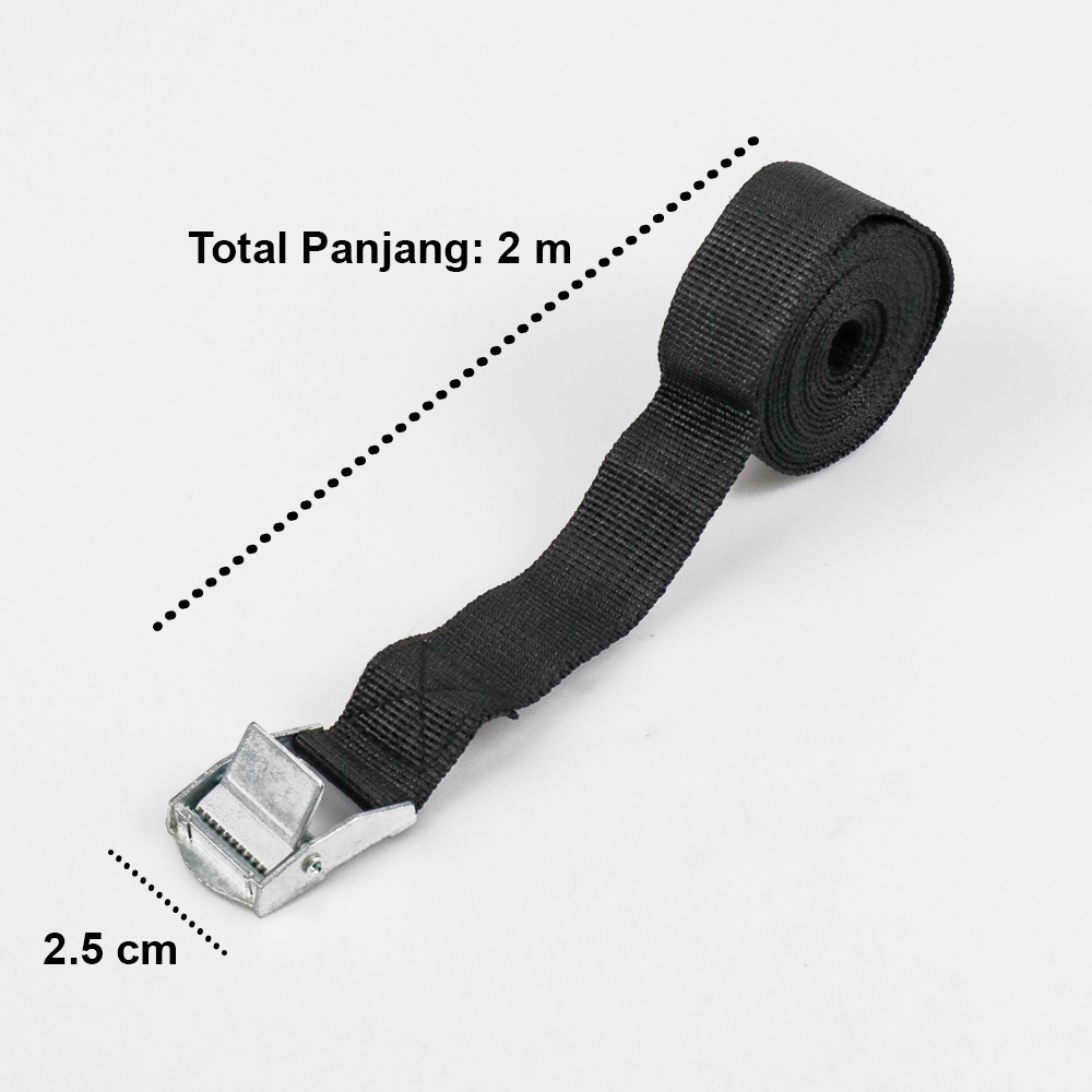 Tali Strap Pengikat Barang Cargo Belt 2 Meter x 2.5 cm XR2