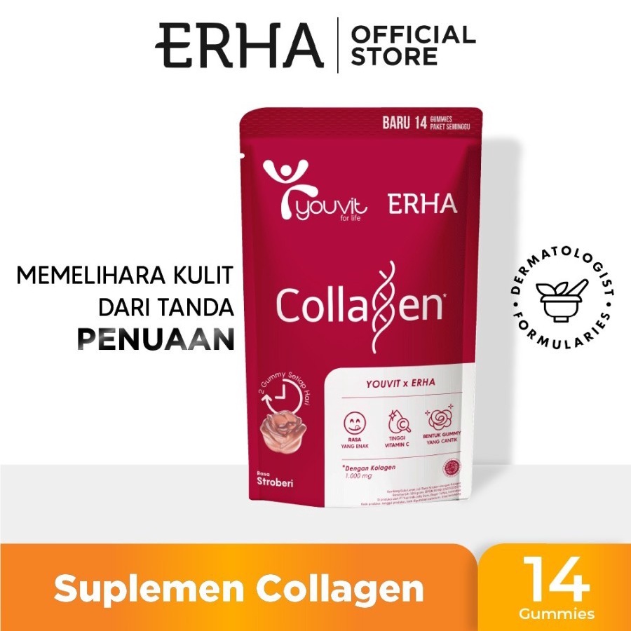 YOUVIT x ERHA Collagen / YOUVIT Collagen Dengan Vit C / Perawatan Kulit