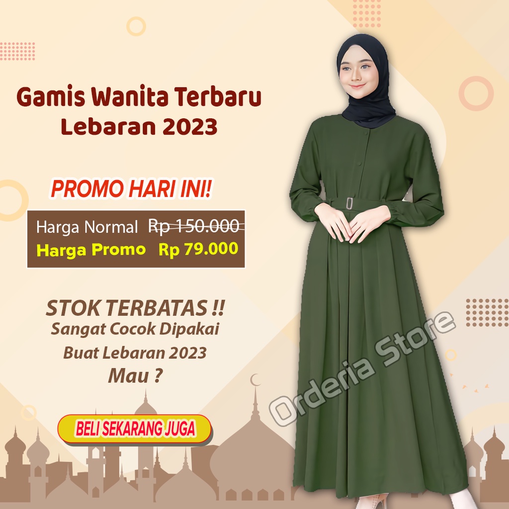 Baju Busana Muslim Gamis Wanita Terbaru 2023 Kekinian Dewasa Remaja