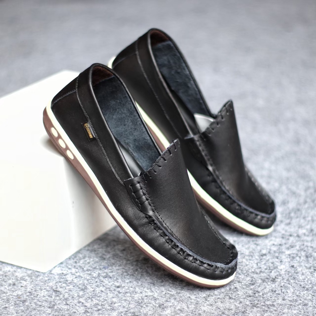 SEPATUS LIP ON PRIA DEWASA KULIT FORMAL CASUAL SLIP ON PRIA KERJA KANTOR GURU PNS PESTA RESMI NYAMAN || SepatuFormal Kulit PRIA Pentofel PANSUS