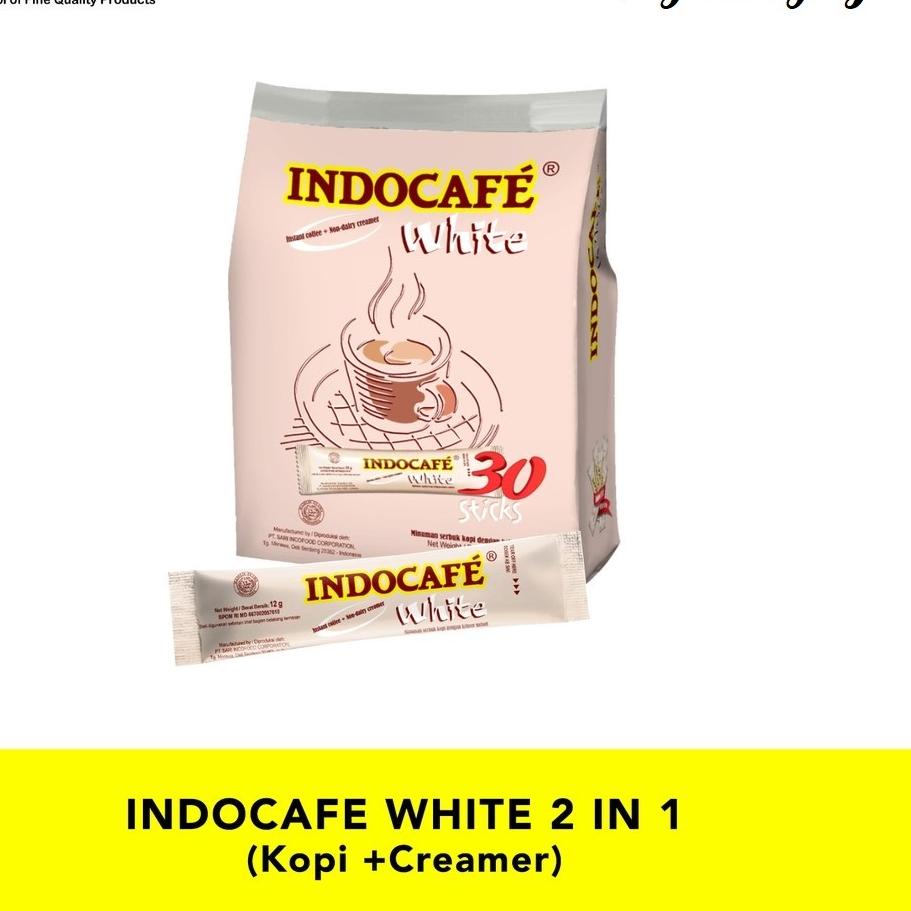 

➵ Indocafe White Coffee 30 Sticks No Sugar / Kopi Putih Bebas Gula ♟