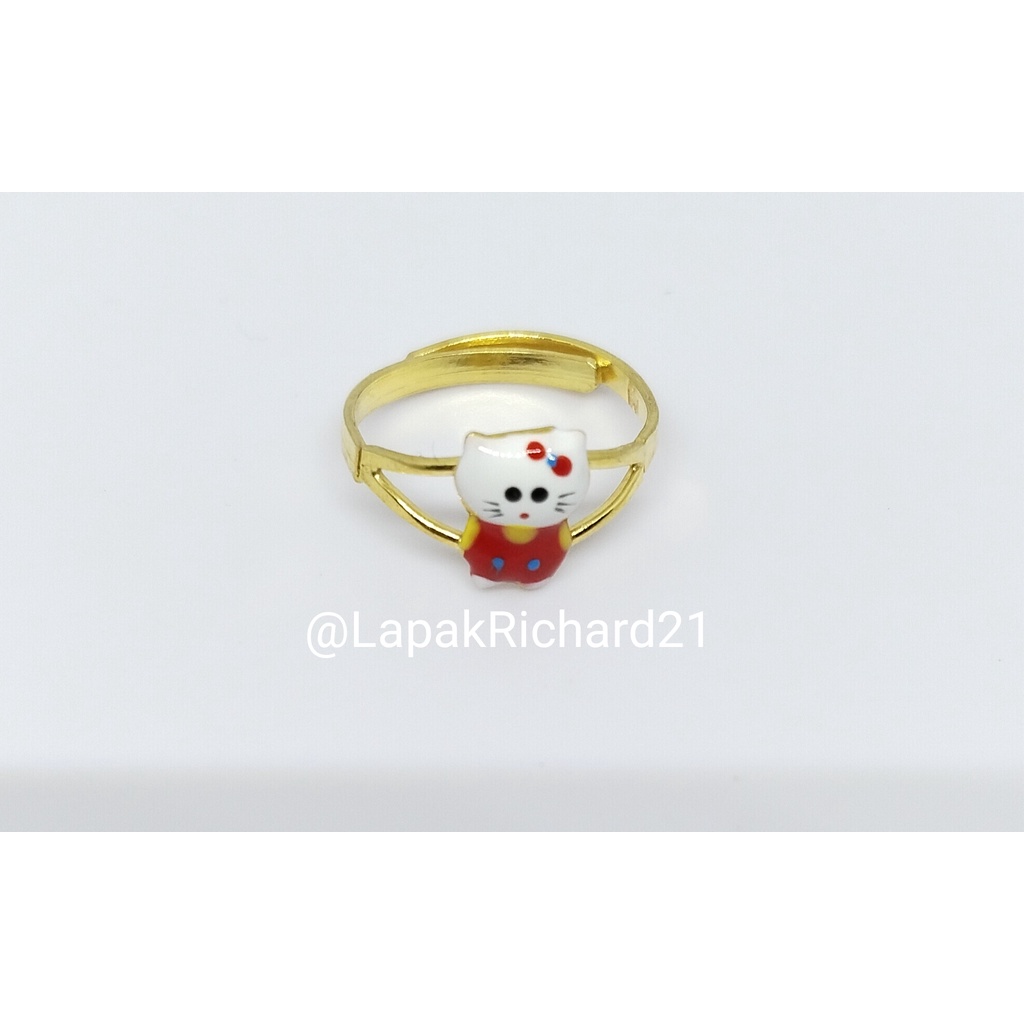 Cincin Emas Cincin Anak Hello Kitty 1/2 gram Emas Muda