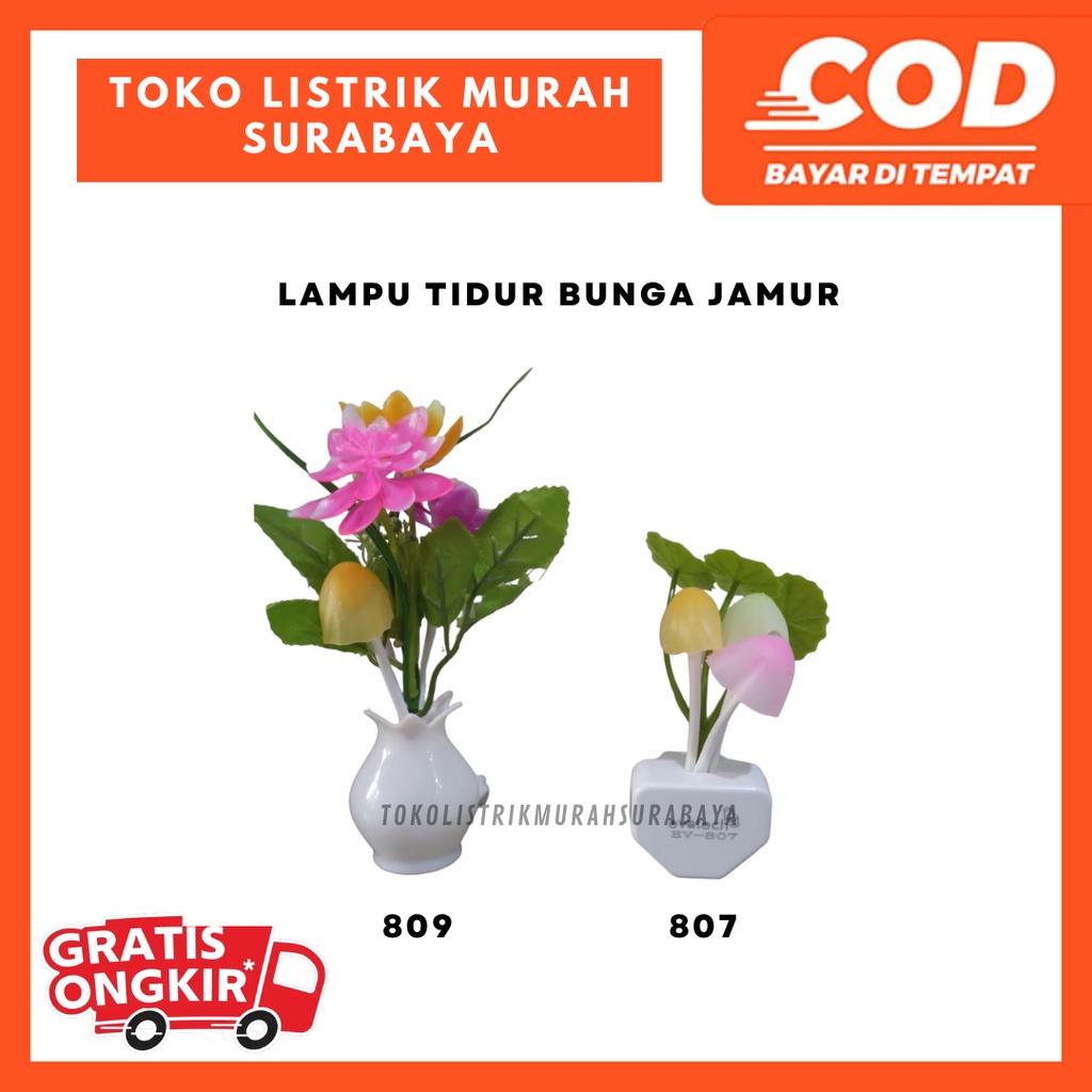 LAMPU TIDUR JAMUR/ Lampu Tidur Avatar - Lampu Tidur Led Jamur Mini Sensor Cahaya