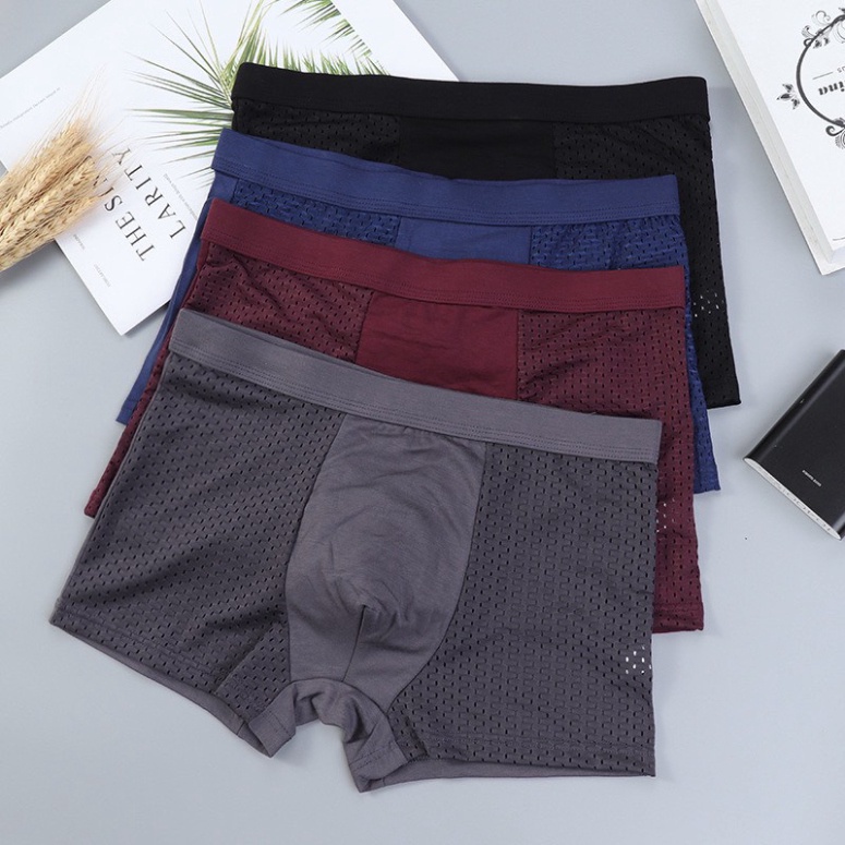 BREATHABLE MEN'S UNDERWEAR / MAGNETIC THERAPY HEALTH CARE BOXER Celana Boxer Pria Terapi Celana Magn