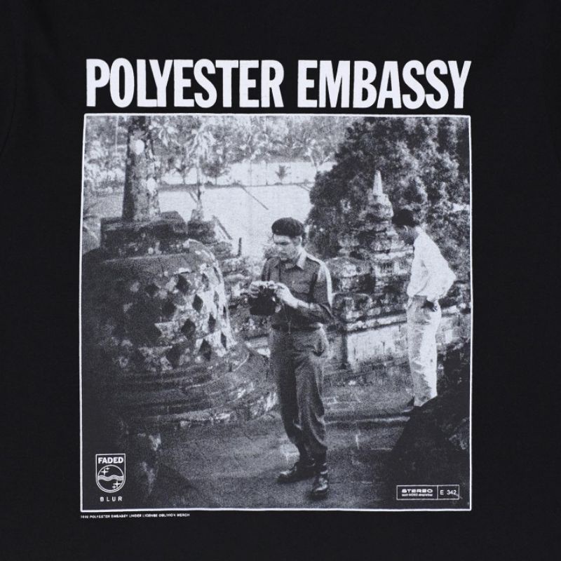 Tshirt POLYESTER EMBASSY - FADED BLUR