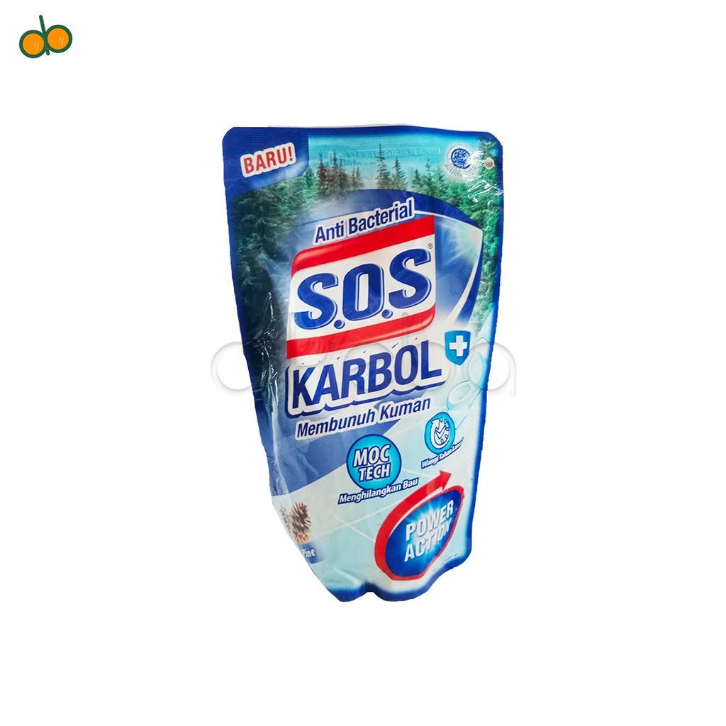 Karbol lantai wangi cair sos 375 ml pembersih lantai kamar mandi