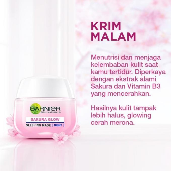 Terbaru GARNIER Serum Cream 50 ml-Bright Complete/Sakura Glow-Day/Night Mask Murah