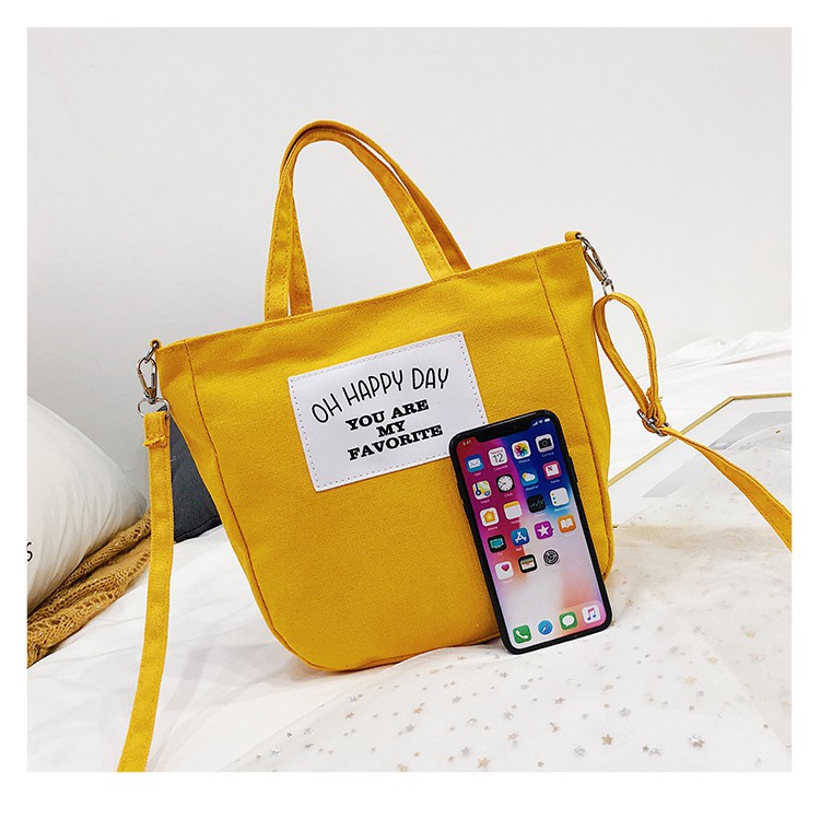 FYGALERY FYG1360 Tas Selempang Kanvas Perempuan Tas Jinjing Wanita Fashion Murah