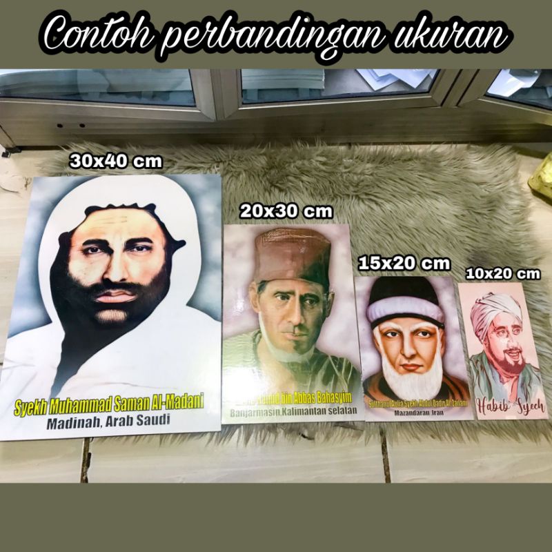 WALLDECOR FOTO ULAMA/HABAIB KUALITAS HD,BISA COD/BAYAR DITEMPAT