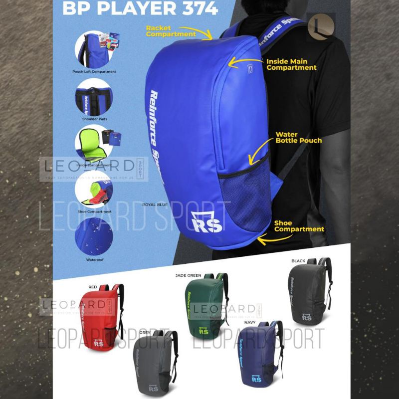 Tas Raket Badminton RS BP Player 374 / Tas Ransel RS
