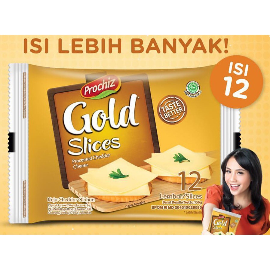 

PROCHIZ CHEDDAR GOLD 12 SLICE 156GR