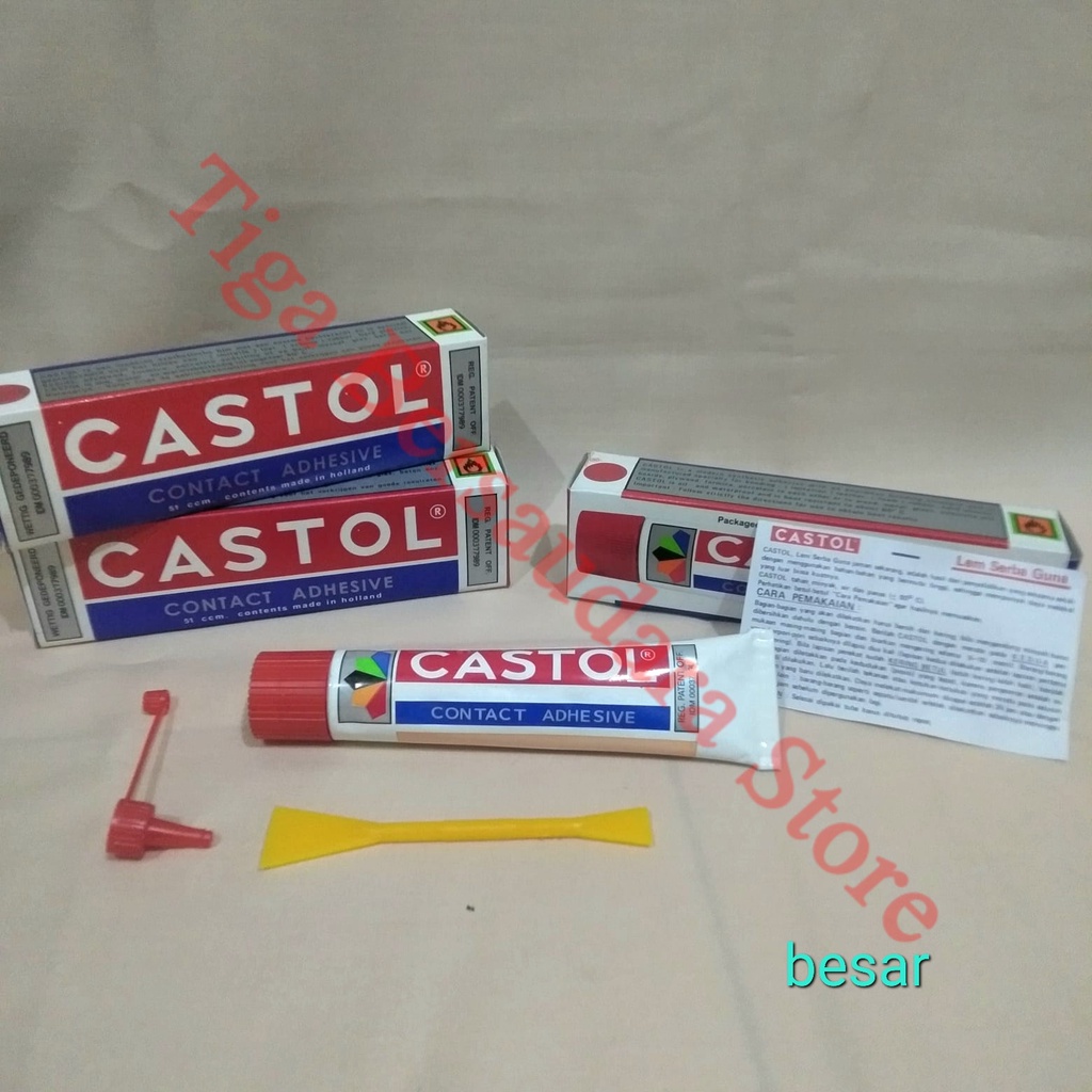 

LEM CASTOL SERBAGUNA CONTACT ADHESIVE TUBE BESAR 51cc / kecil 21 c