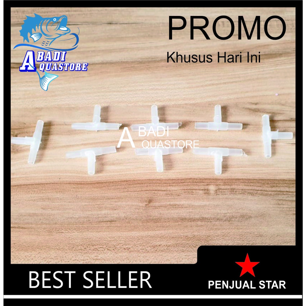 Sambungan Selang Aerator / Aquascape (Model T) - Sambungan Selang Aquarium -Sambungan Selang