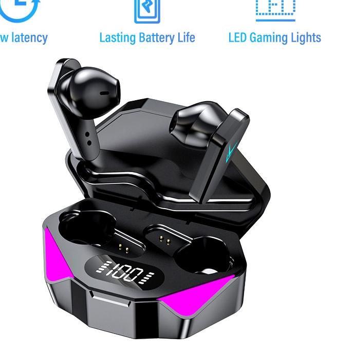 ♩ 【】Jovitech Headset Bluetooth Gaming TWS T23 (X15) Bluetooth V5.0 LED Smart Display ❊