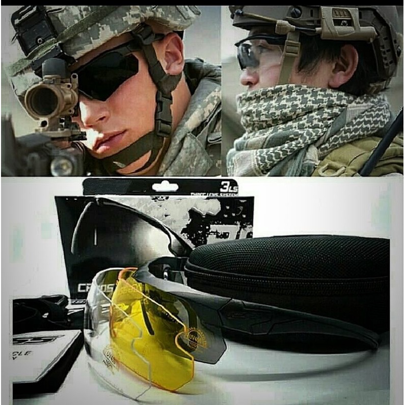 Kacamata militer kacamata tactical swat TNI Brimob polri kacamata ess crossbow