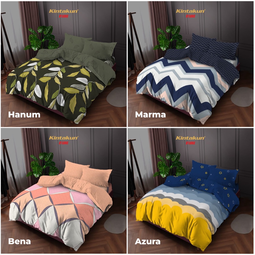 Kintakun D'Luxe Bed Cover Set SPREI FLAT Nirmana Edition Uk. 200x200 TINGGI 30 Cm