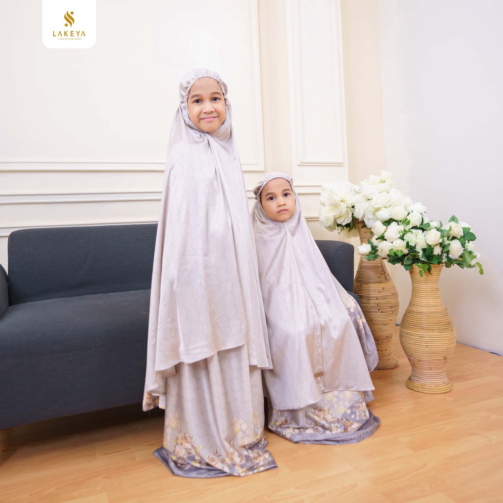 MUKENA LAKEYA KIDS SARADA SERIES BROWN ALLSIZE