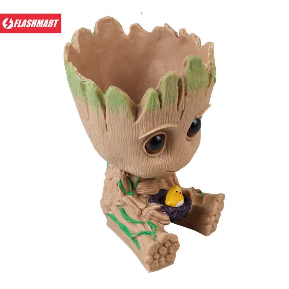 Flashmart Groot Action Figure Marvel Holding Pot Tanaman 14cm - TKR9