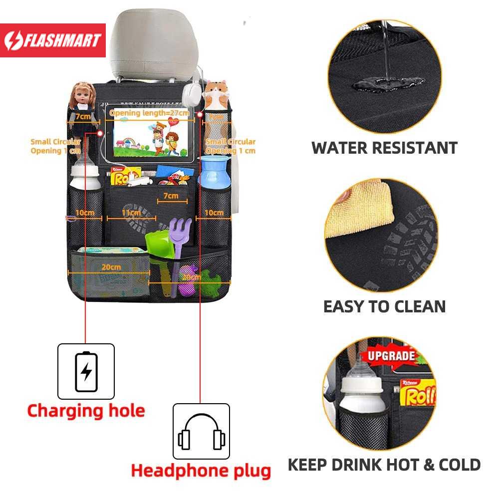 Flashmart Tas Gantung Kursi Mobil Backseat Organizer Touch Screen - Kz031