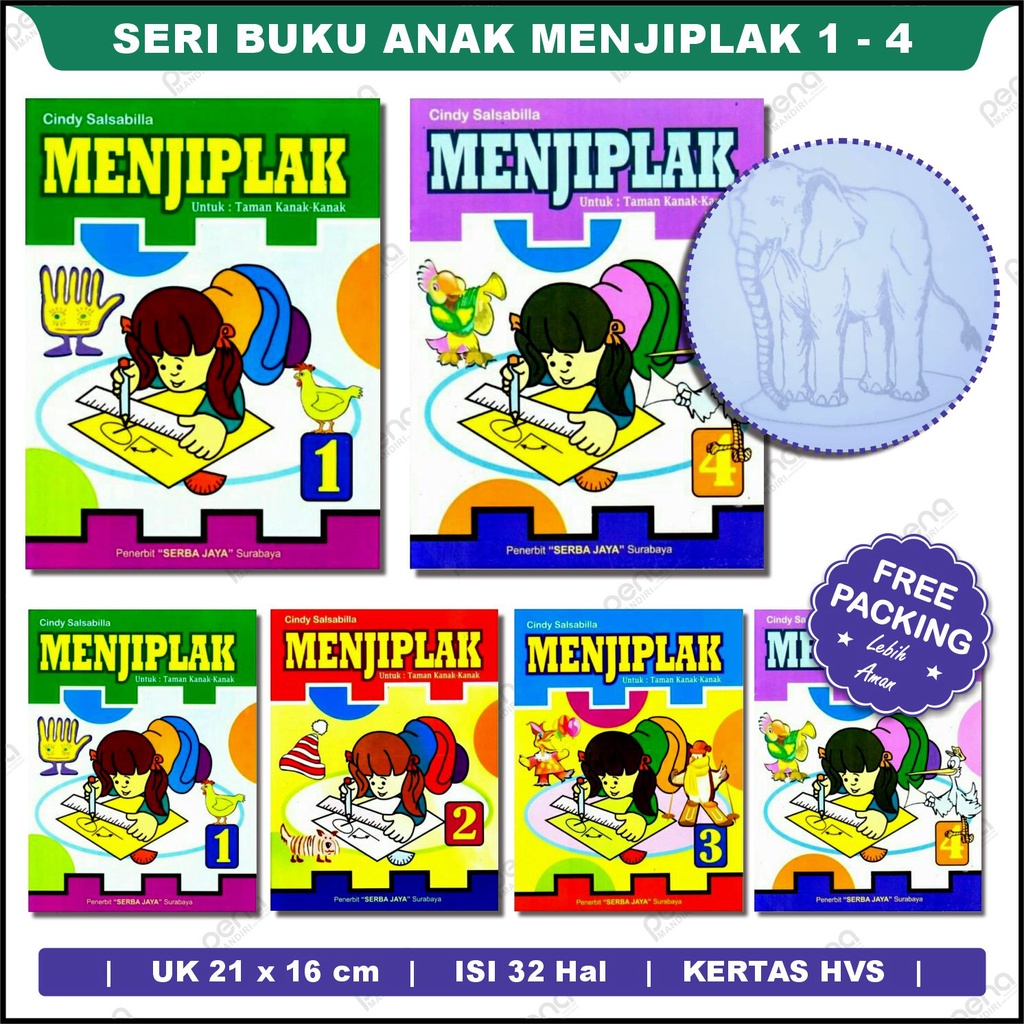 Buku Seri Paud Menjiplak Untuk Anak PAUD TK